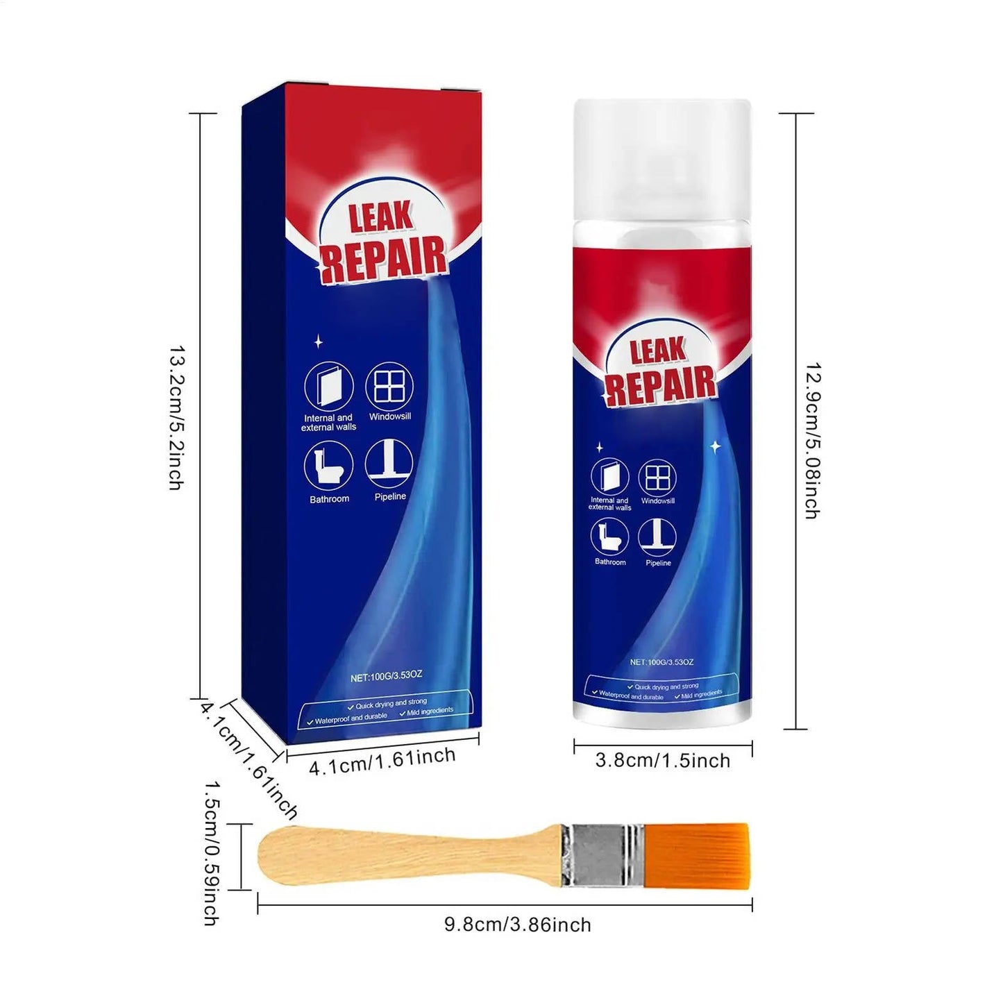 Zentrivo 2 Set Leak Repair Waterproof Sealant Spray All