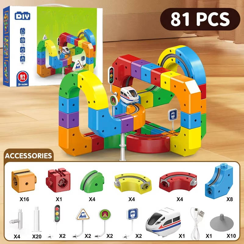 Zentrivo Magnetic Train Track Toy