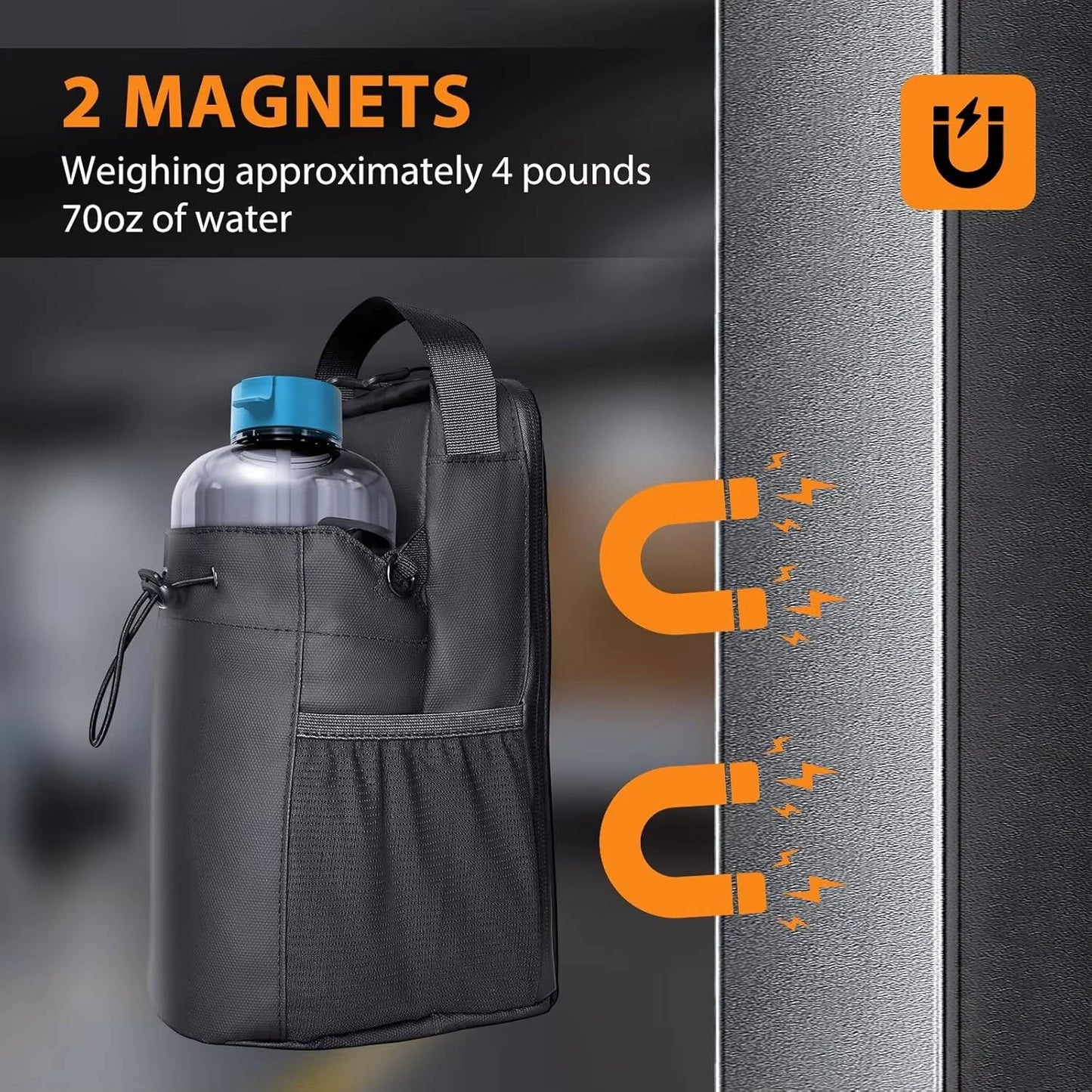 Zentrivo Small Gym Bag Versatile & Magnetic