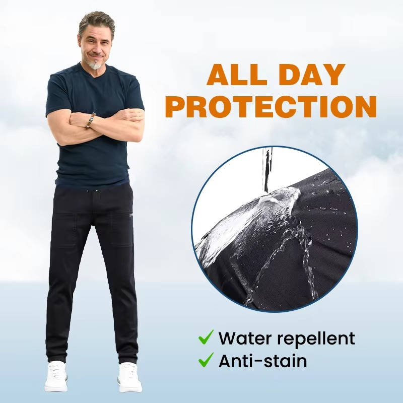 Zentrivo Men's High Stretch Cargo Pants with Pockets