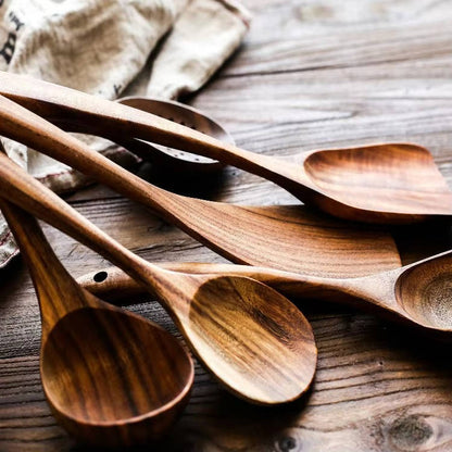 Zentrivo 6pcs Wooden Utensils Set