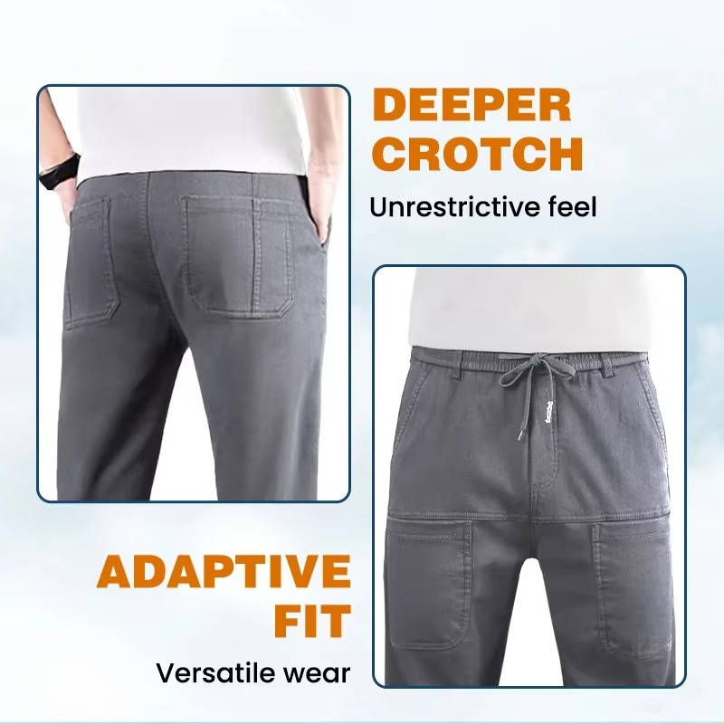 Zentrivo Men's High Stretch Cargo Pants with Pockets