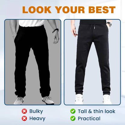 Zentrivo Men's High Stretch Cargo Pants with Pockets