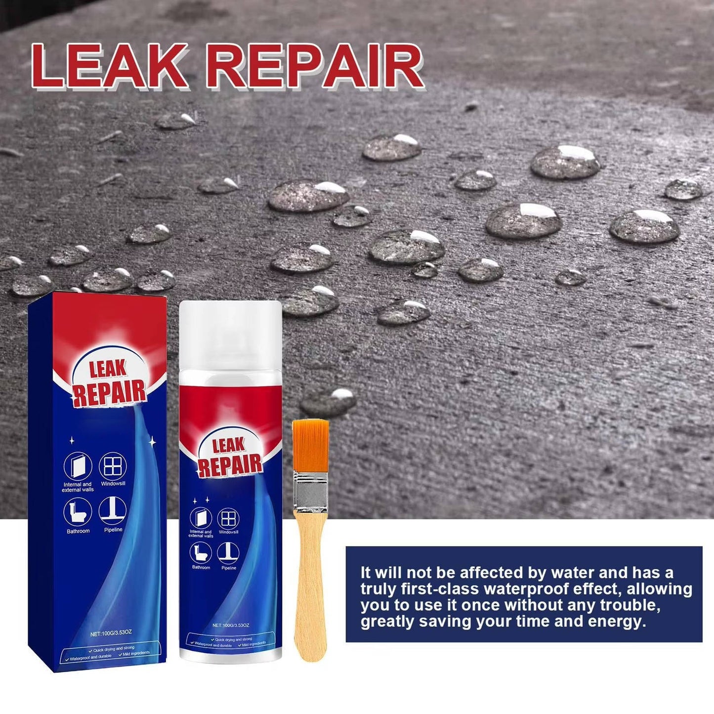 Zentrivo 2 Set Leak Repair Waterproof Sealant Spray All