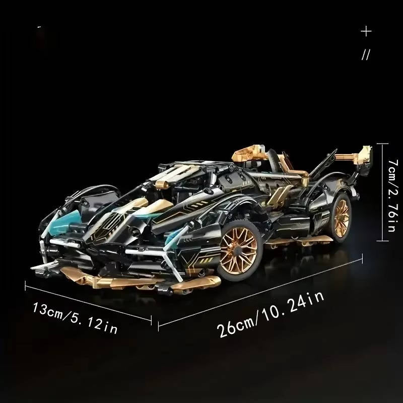 Zentrivo 1690 Piece V12 Model Car Building Block Set