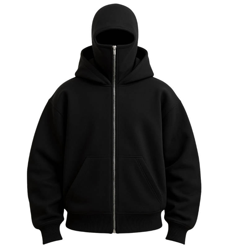 Zentrivo Unisex Full Zip Balaclava Hoodie
