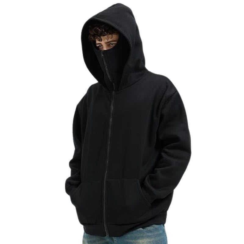 Zentrivo Unisex Full Zip Balaclava Hoodie