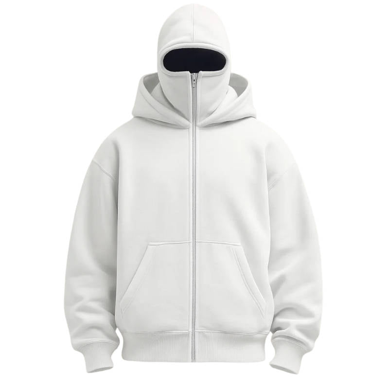 Zentrivo Unisex Full Zip Balaclava Hoodie