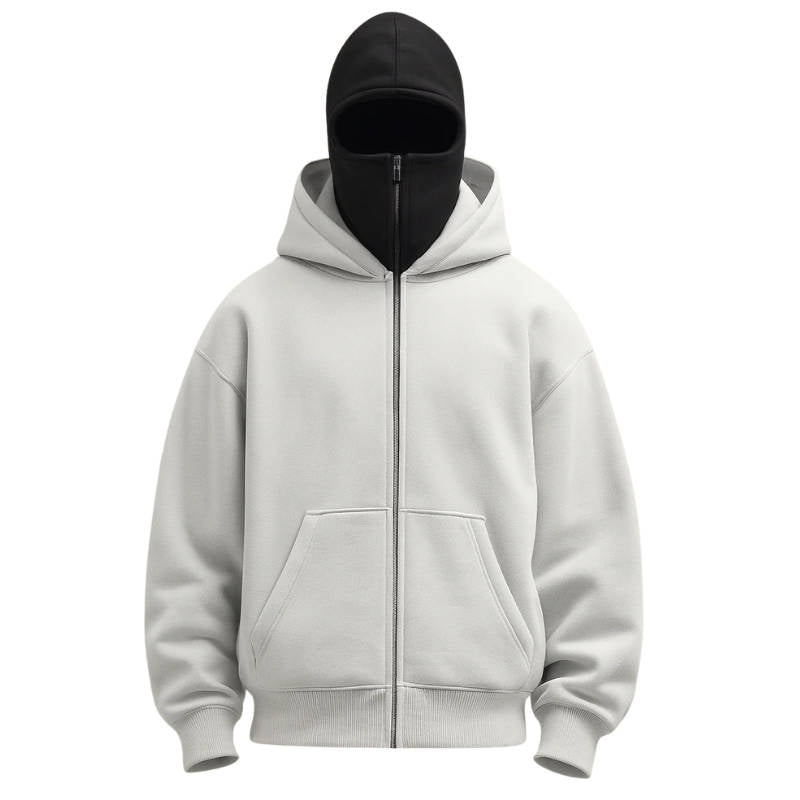 Zentrivo Unisex Full Zip Balaclava Hoodie