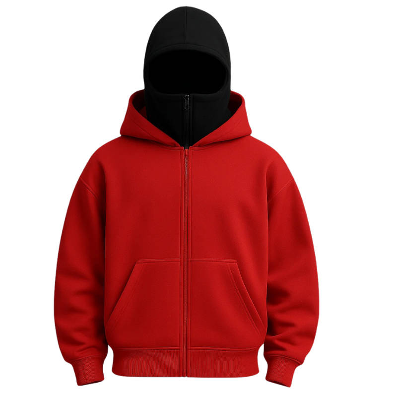 Zentrivo Unisex Full Zip Balaclava Hoodie