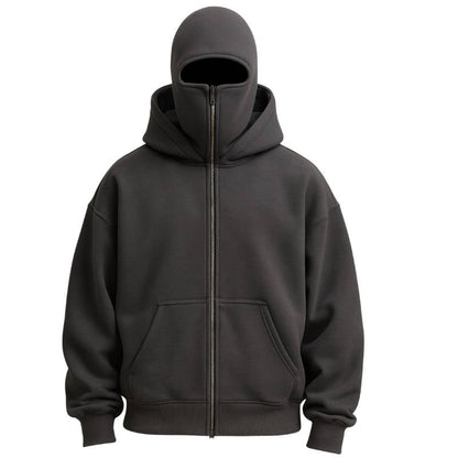 Zentrivo Unisex Full Zip Balaclava Hoodie