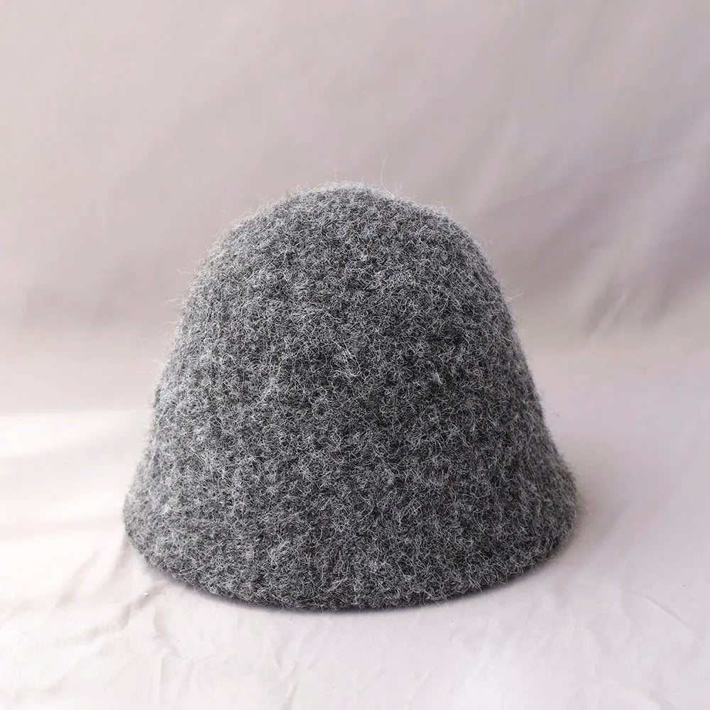 Zentrivo Women's Winter Wool Bucket Hat