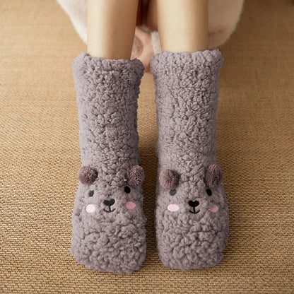 Zentrivo Kawaii Bear Fleece Warm Socks