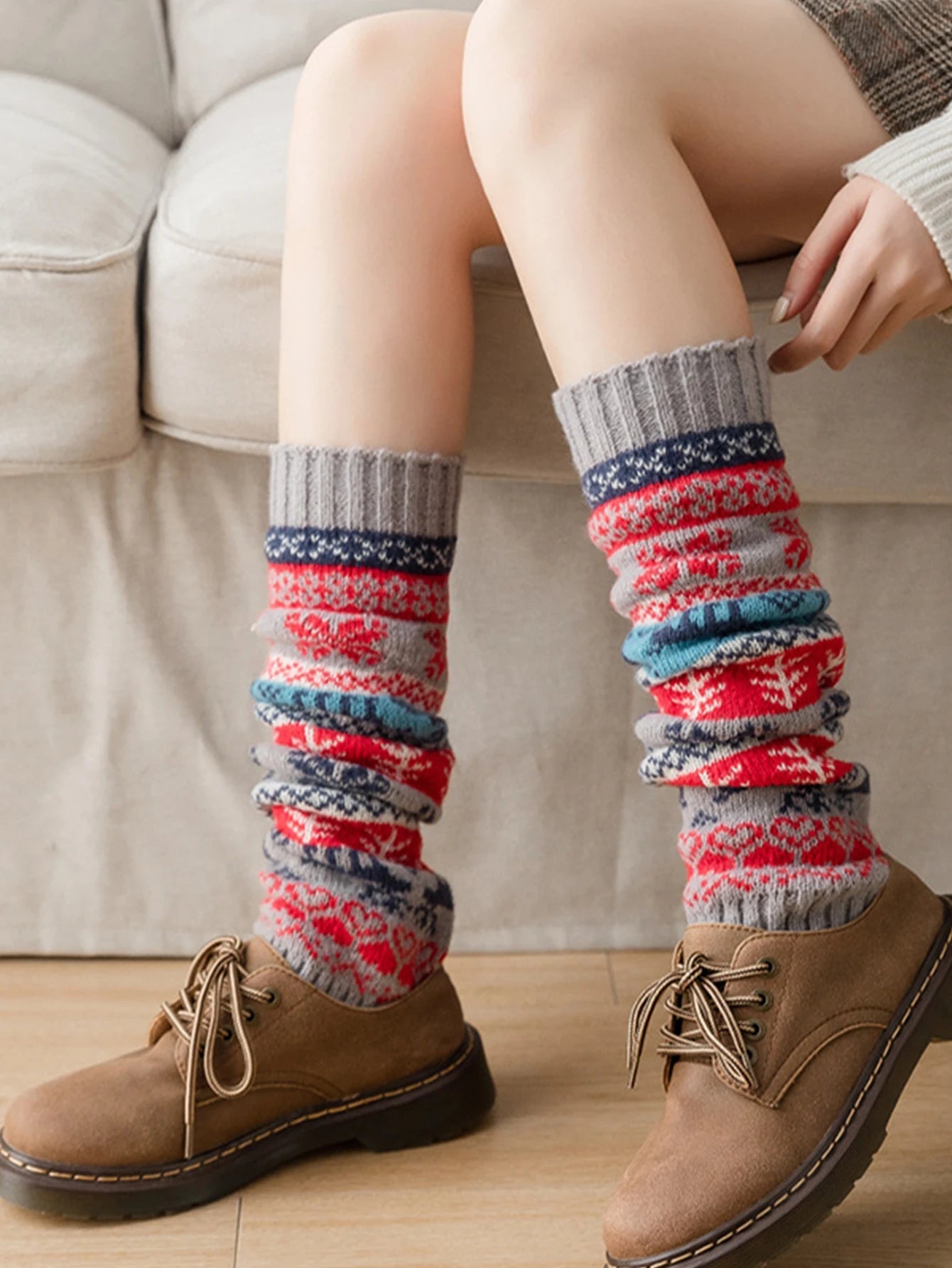 Zentrivo Cozy Knit Leg Warmer for Fall and Winter