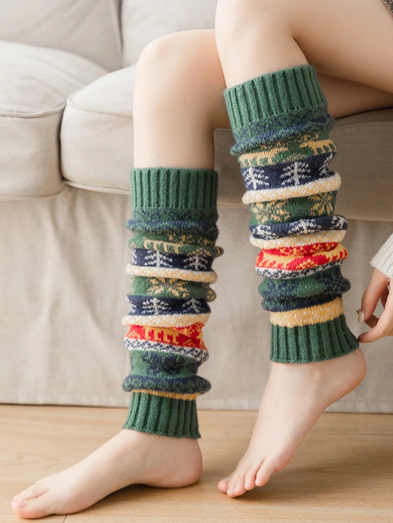 Zentrivo Cozy Knit Leg Warmer for Fall and Winter
