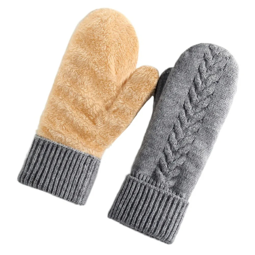 Zentrivo Double Layer Fleece Lined Winter Mittens
