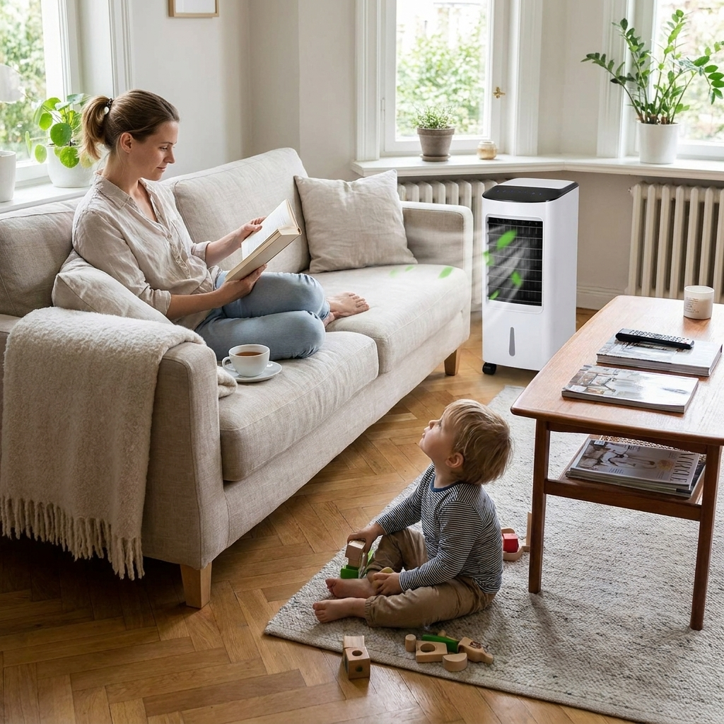 Best Portable Air Cooler Stand Up Room Cooler - lifestyle