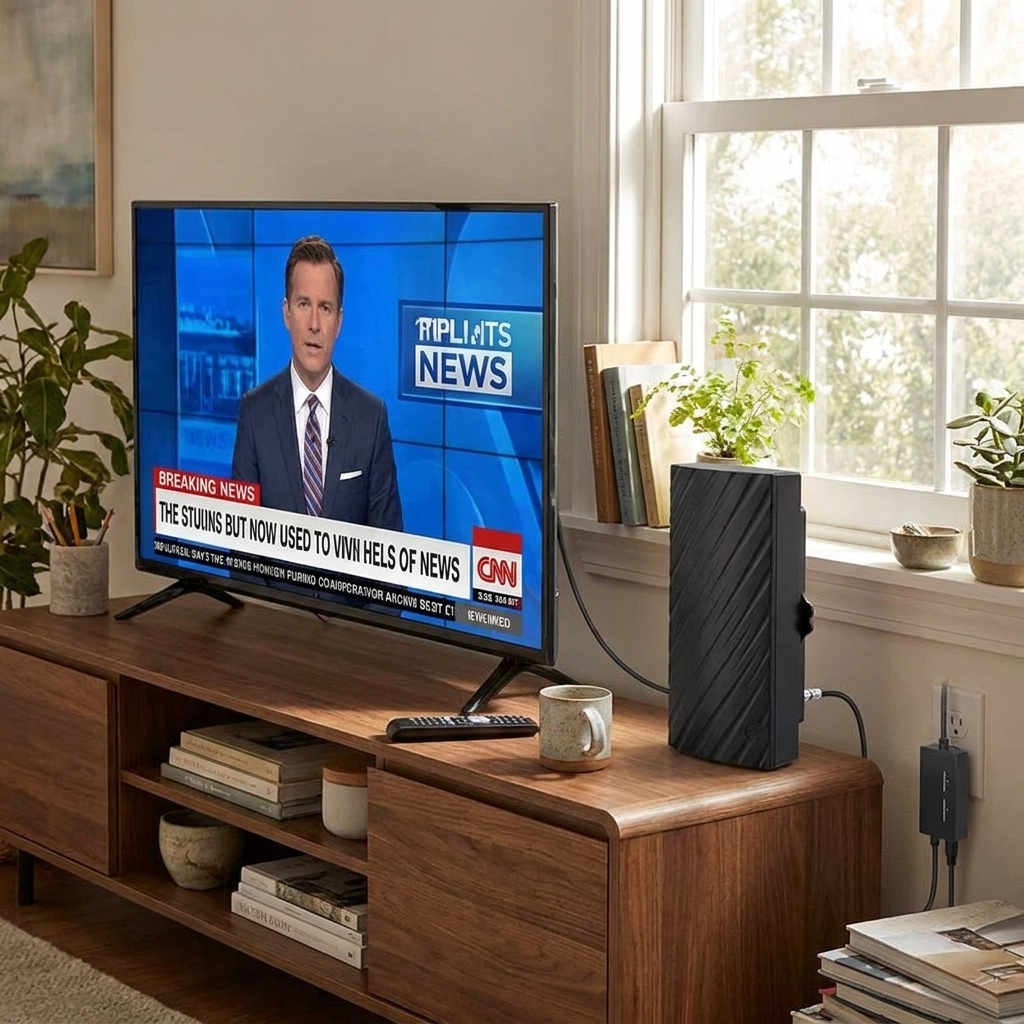 Long Range Indoor HDTV 4K Digital Antenna - lifestyle
