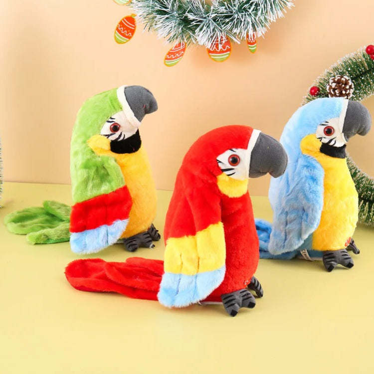 Zentrivo Talking & Music-Playing Parrot Plush Toy