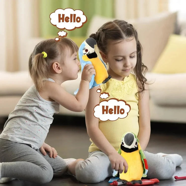 Zentrivo Talking & Music-Playing Parrot Plush Toy