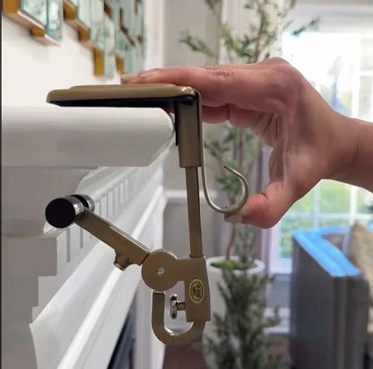 Zentrivo Adjustable Fireplace Stocking and Garland Hanger