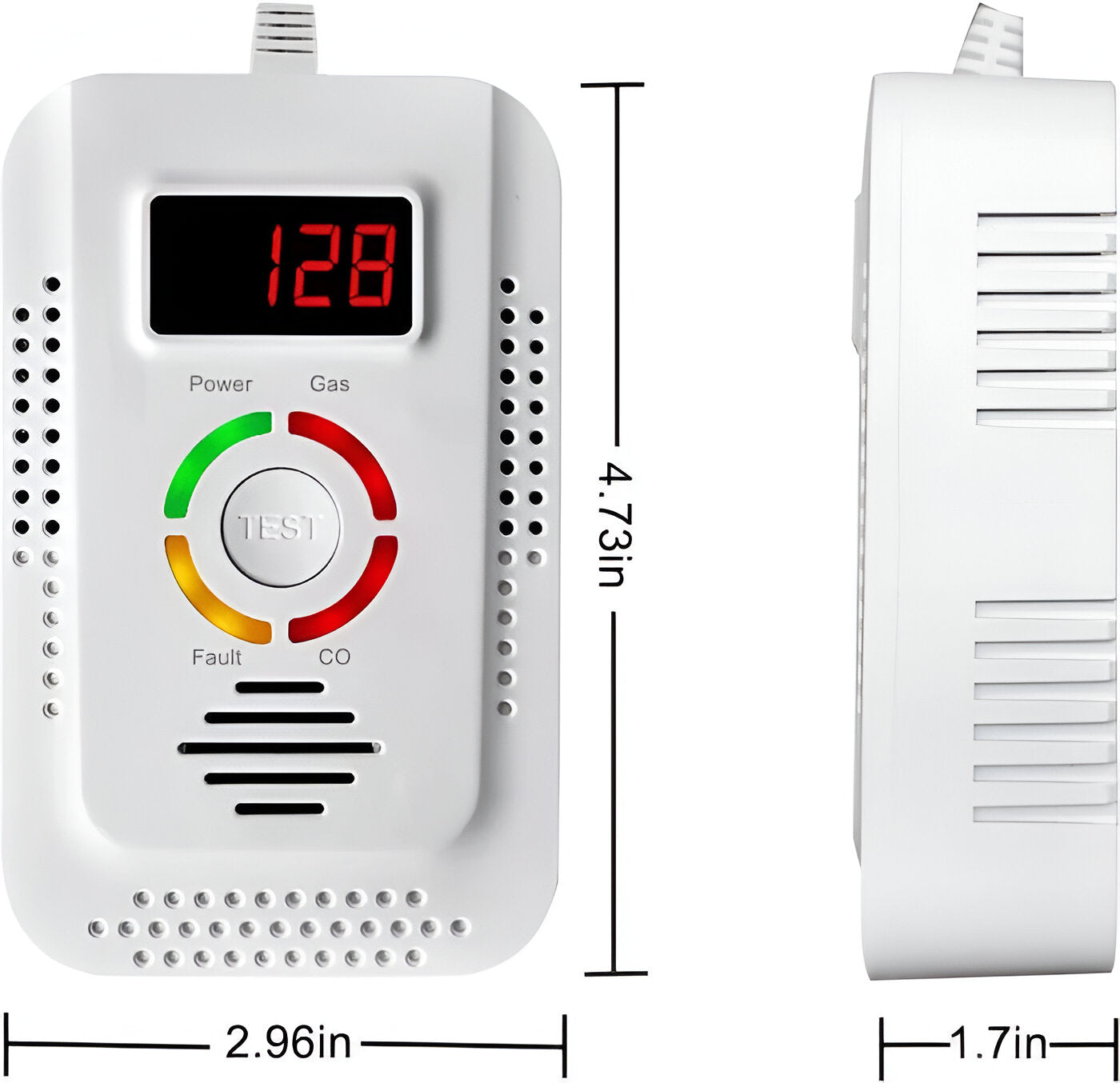 Zentrivo Plug-In Household Gas and CO Detection Unit