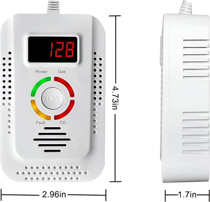 Zentrivo Plug-In Household Gas and CO Detection Unit