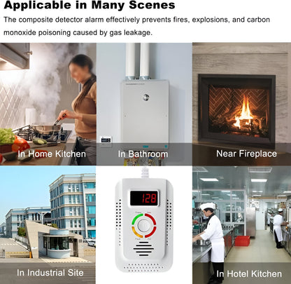 Zentrivo Plug-In Household Gas and CO Detection Unit