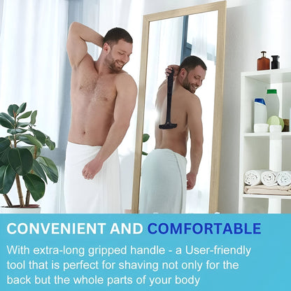 Zentrivo Extended-Reach Back Shaver for Men