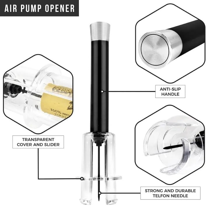 Zentrivo Air-Assist Wine Bottle Opening Set