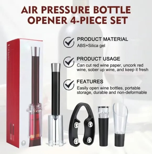 Zentrivo Air-Assist Wine Bottle Opening Set