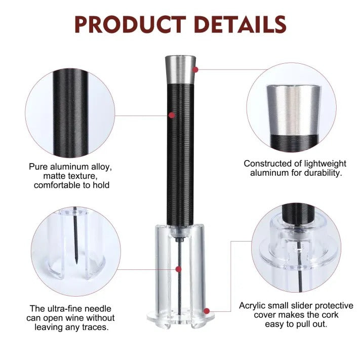 Zentrivo Air-Assist Wine Bottle Opening Set
