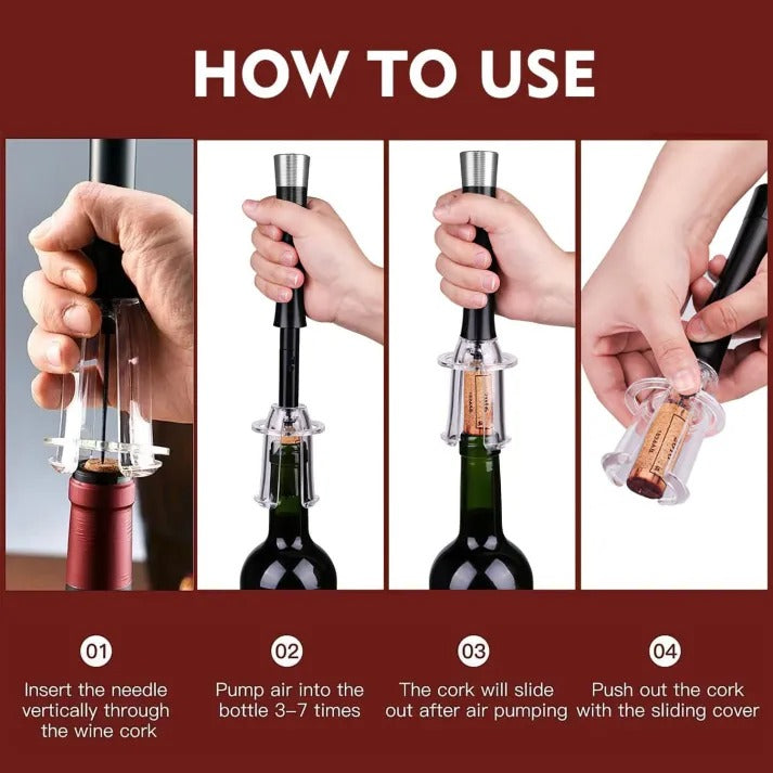 Zentrivo Air-Assist Wine Bottle Opening Set