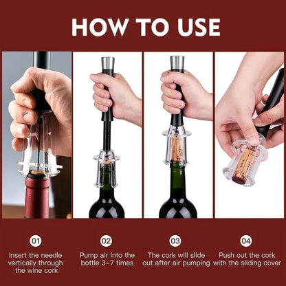 Zentrivo Air-Assist Wine Bottle Opening Set