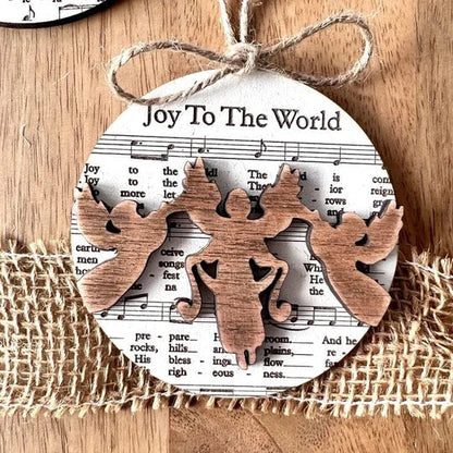 Zentrivo Nativity-Themed Music Sheet Ornament Collection