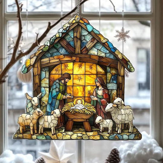 Zentrivo Nativity Scene Suncatcher