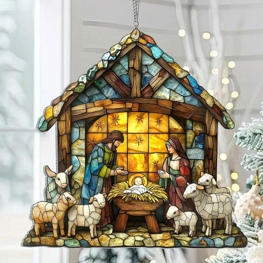 Zentrivo Nativity Scene Suncatcher