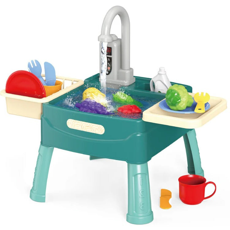 Zentrivo Children’s Play Kitchen with Flowing Water Feature