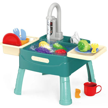 Zentrivo Children’s Play Kitchen with Flowing Water Feature