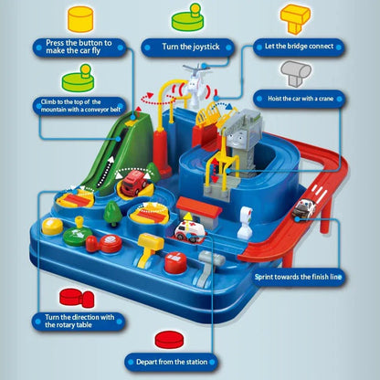 Zentrivo Children’s Mechanical Vehicle Track Game