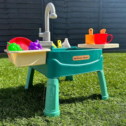 Zentrivo Children’s Play Kitchen with Flowing Water Feature