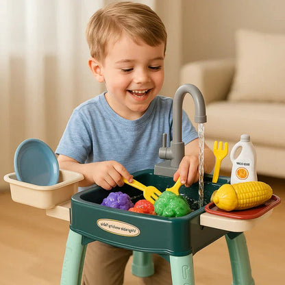 Zentrivo Children’s Play Kitchen with Flowing Water Feature