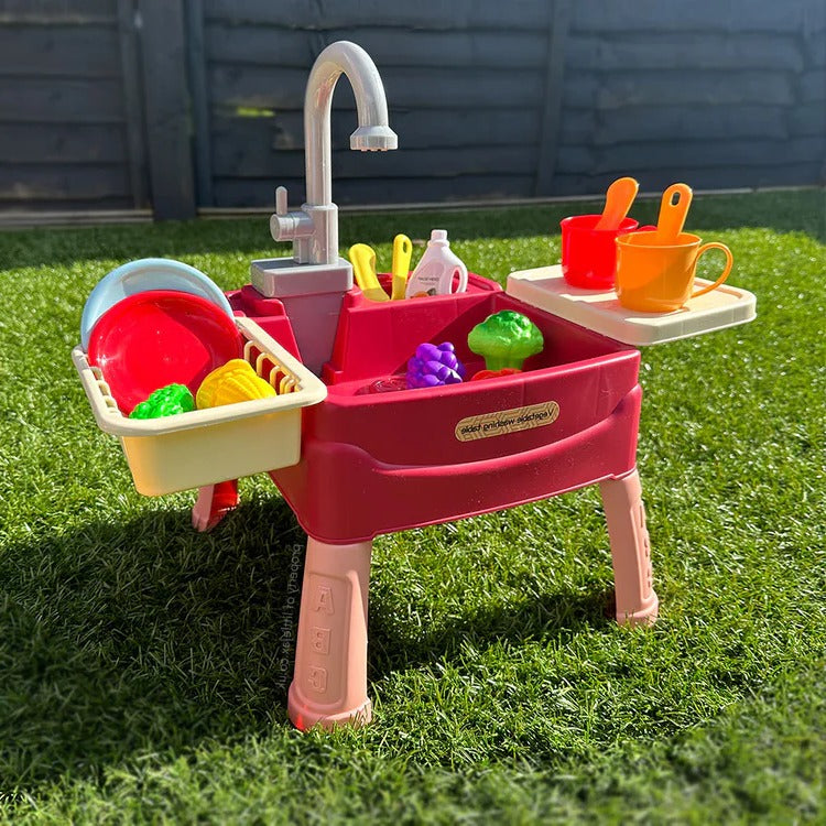 Zentrivo Children’s Play Kitchen with Flowing Water Feature