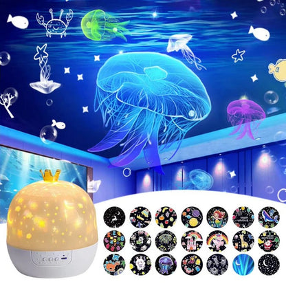 Zentrivo Children’s Night Light and Ocean Projection Lamp