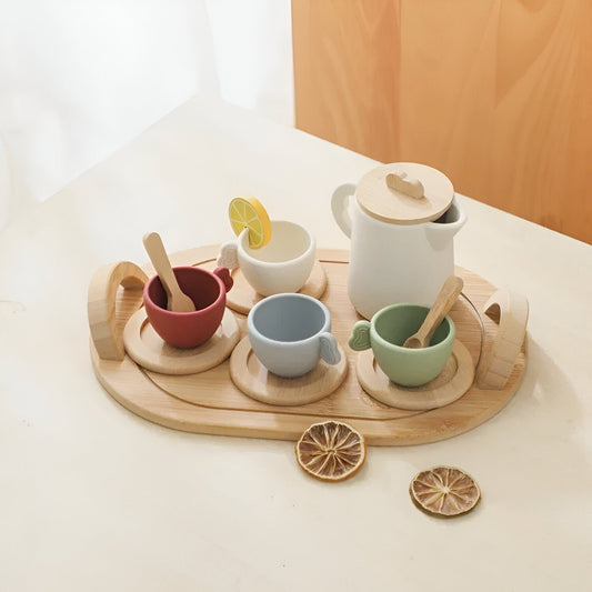 Zentrivo Children’s Pretend Afternoon Tea Set With Tray