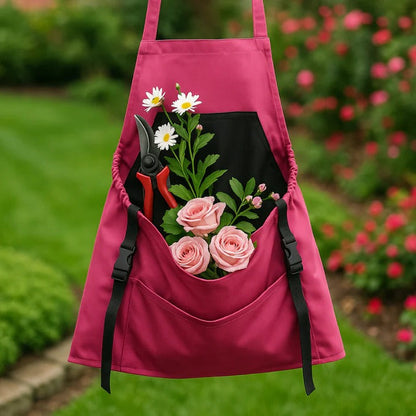 Zentrivo Durable Harvesting Apron With Drop-Release Pouch