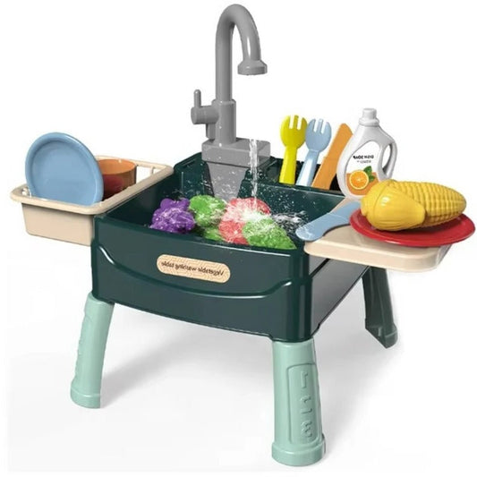 Zentrivo Children’s Play Kitchen with Flowing Water Feature
