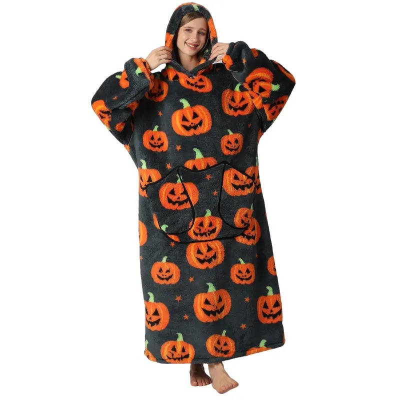 Zentrivo Long Wearable Blanket Hoodie