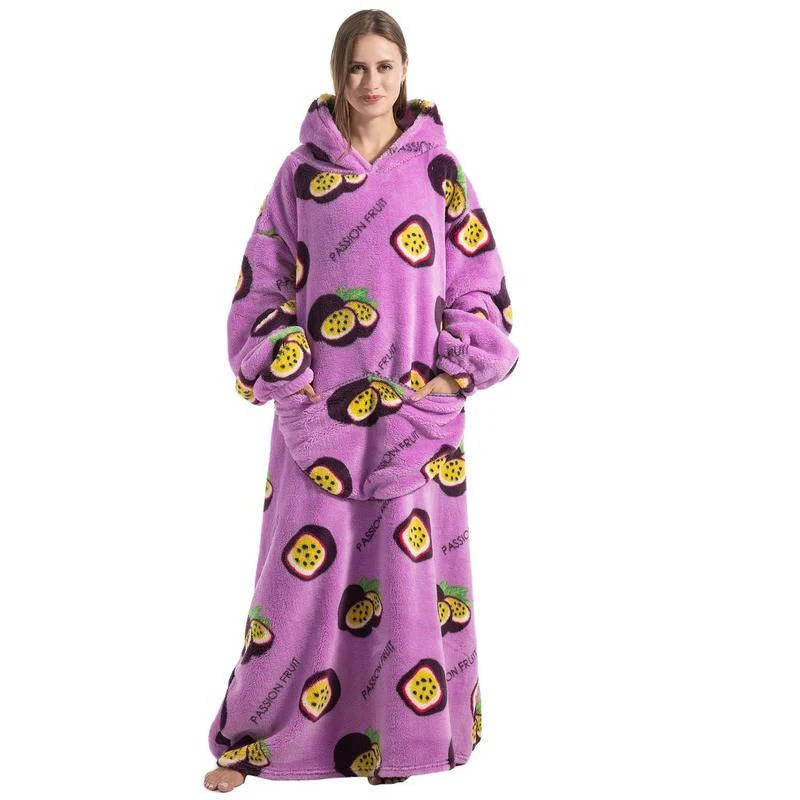 Zentrivo Long Wearable Blanket Hoodie