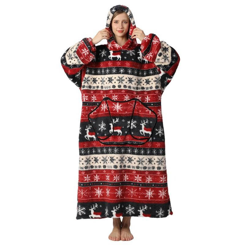 Zentrivo Long Wearable Blanket Hoodie